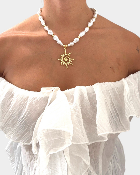 Golden Sun Necklace