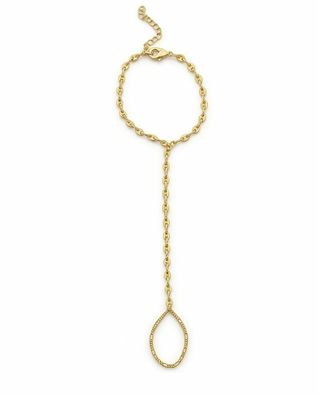 Gold Hand Chain Bracelet for Women – 18K Gold Plated Adjustable Hand Chain | Aurelia