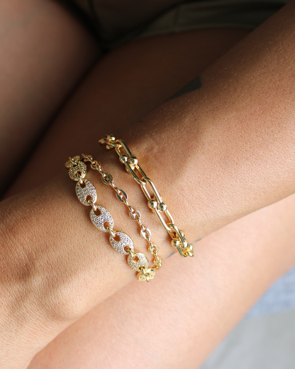 18K Gold Plated Bracelet Set – 4 Piece Layered Jewelry for Women | Velora