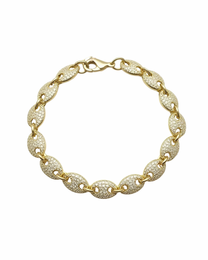 18K Gold Plated Adjustable Waterproof Bracelet | Diamond