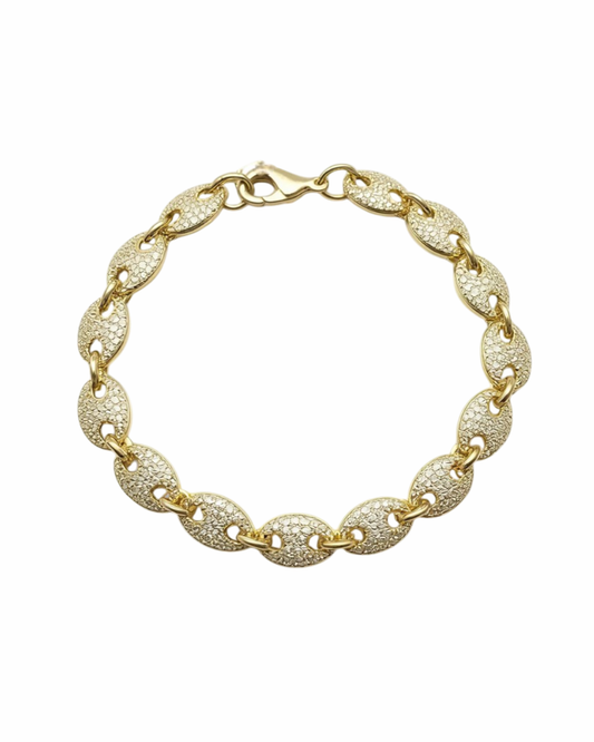 18K Gold Plated Adjustable Waterproof Bracelet | Diamond