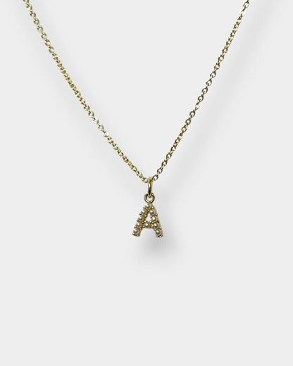 Pearl Initial necklace