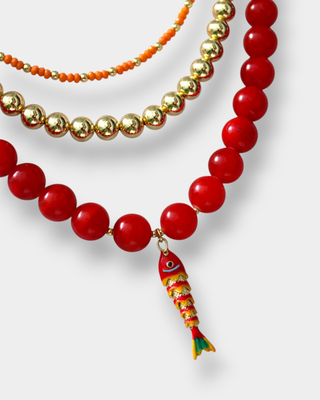 Red Coral & Koi