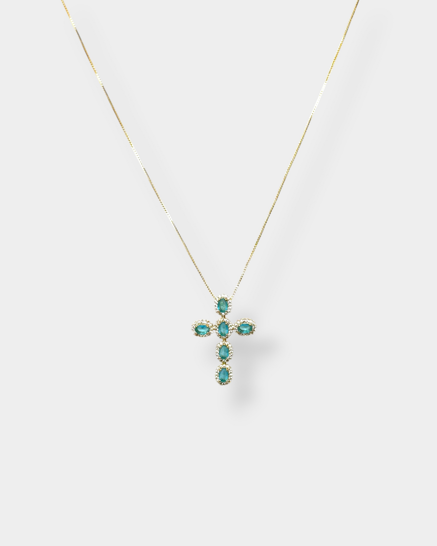 Micropave Cross Necklace