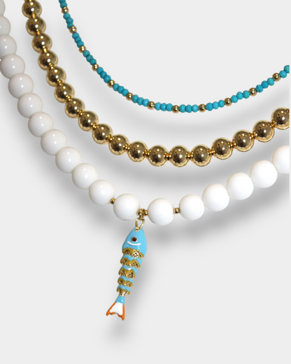 Blue Coral & Koi