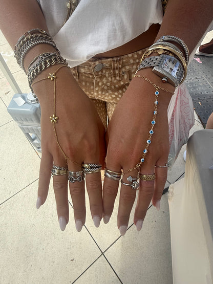 Blue Evil Eye Hand Chain