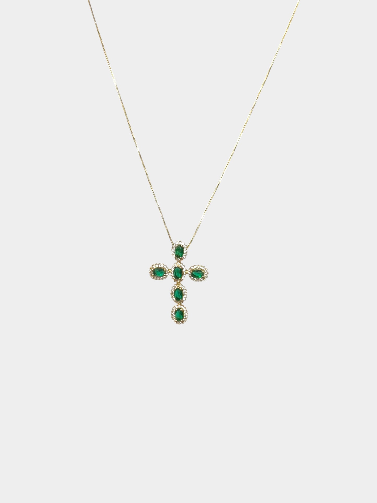 Micropave Cross Necklace