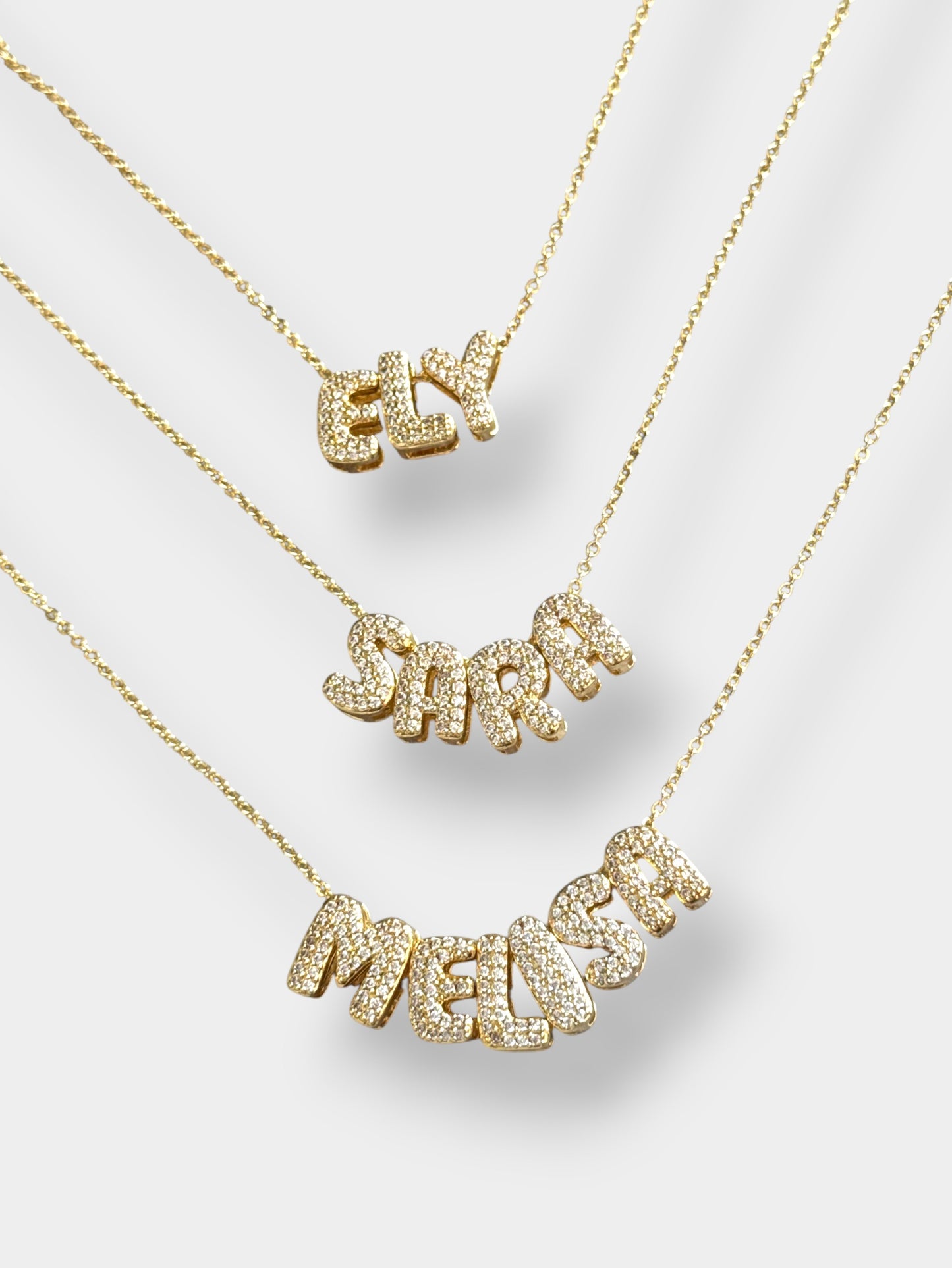 Custom Name Necklace-Gold Plated 18k