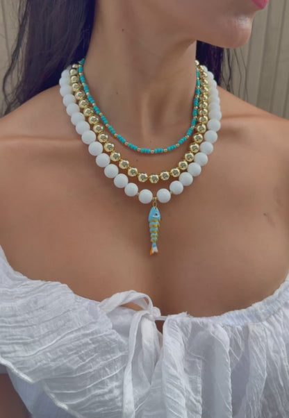 Blue Coral & Koi
